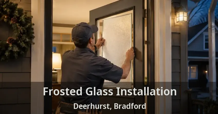 Frosted Glass Installation Deerhurst, Bradford - ON