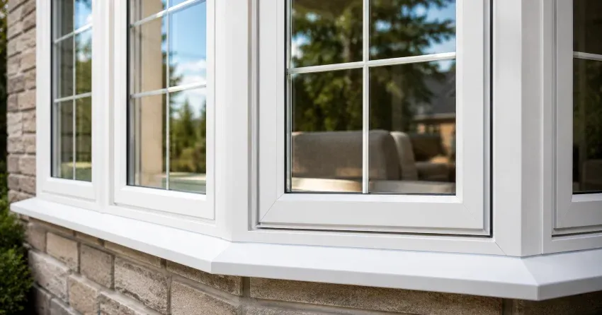 bay window alcove seating area in a living room in Bradford