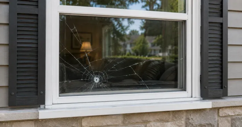 technician measuring window opening for emergency glass replacement Deerhurst, Bradford