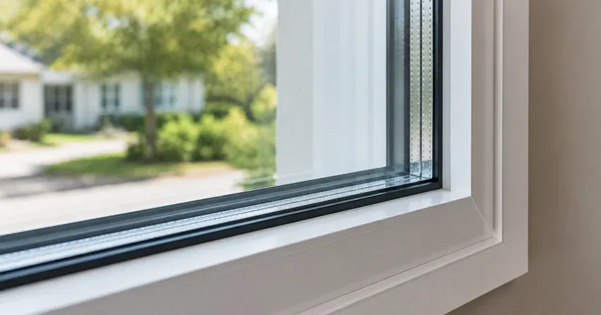 technician replacing window weatherstripping in Bradford home