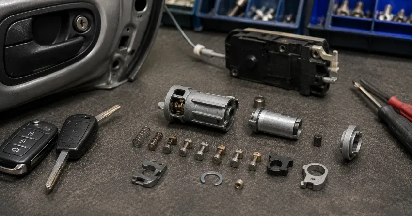 technician testing a car key fob during Car Lock Repair Bond Head, Bradford