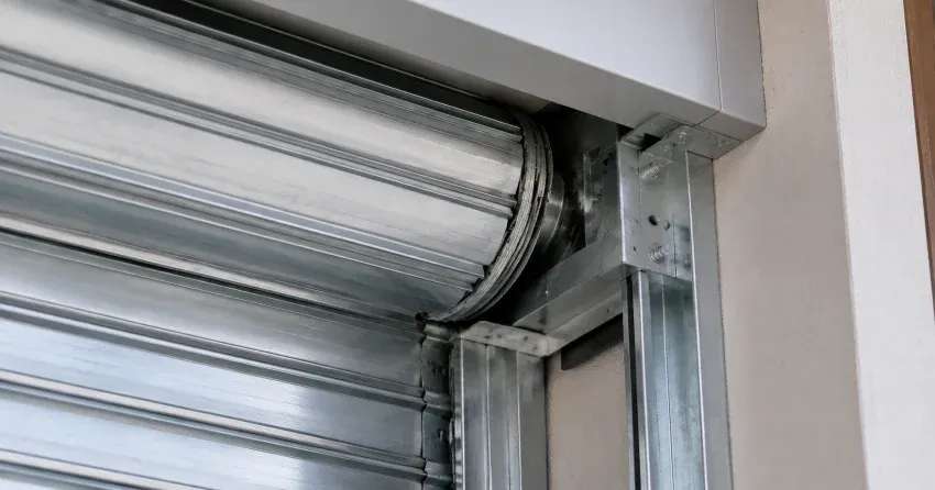 automatic storefront door technician servicing motor and sensor in Bradford