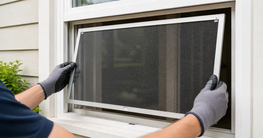 technician repairing a window sash and balance system in Deerhurst, Bradford